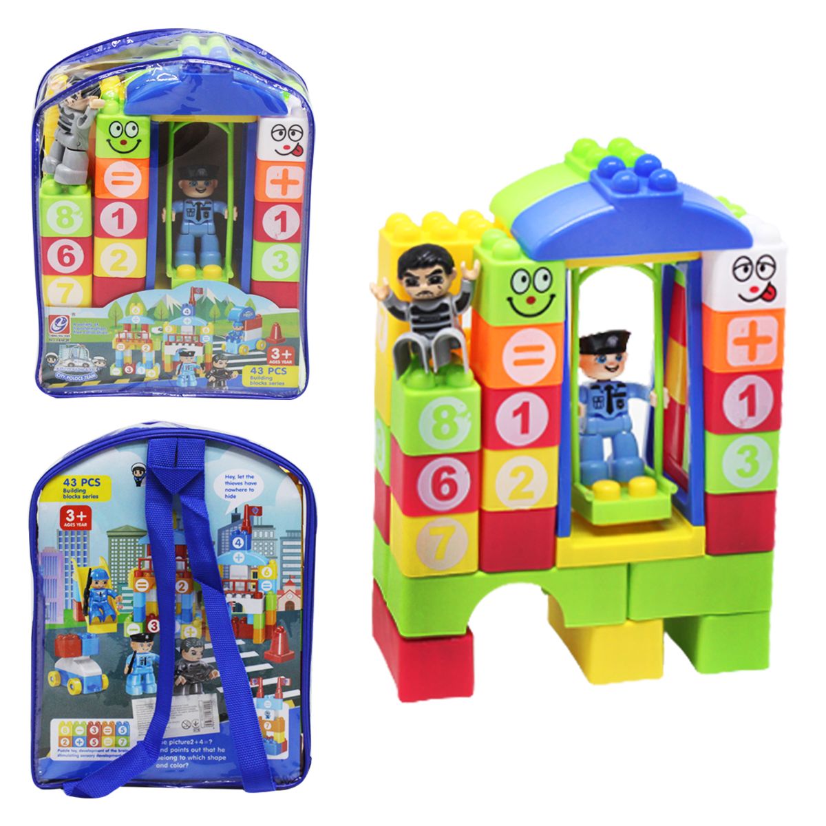 

Конструктор пластиковый Полицейский участок с качелей 43 детали CHENG YOU TOYS (JX6628) (166967)