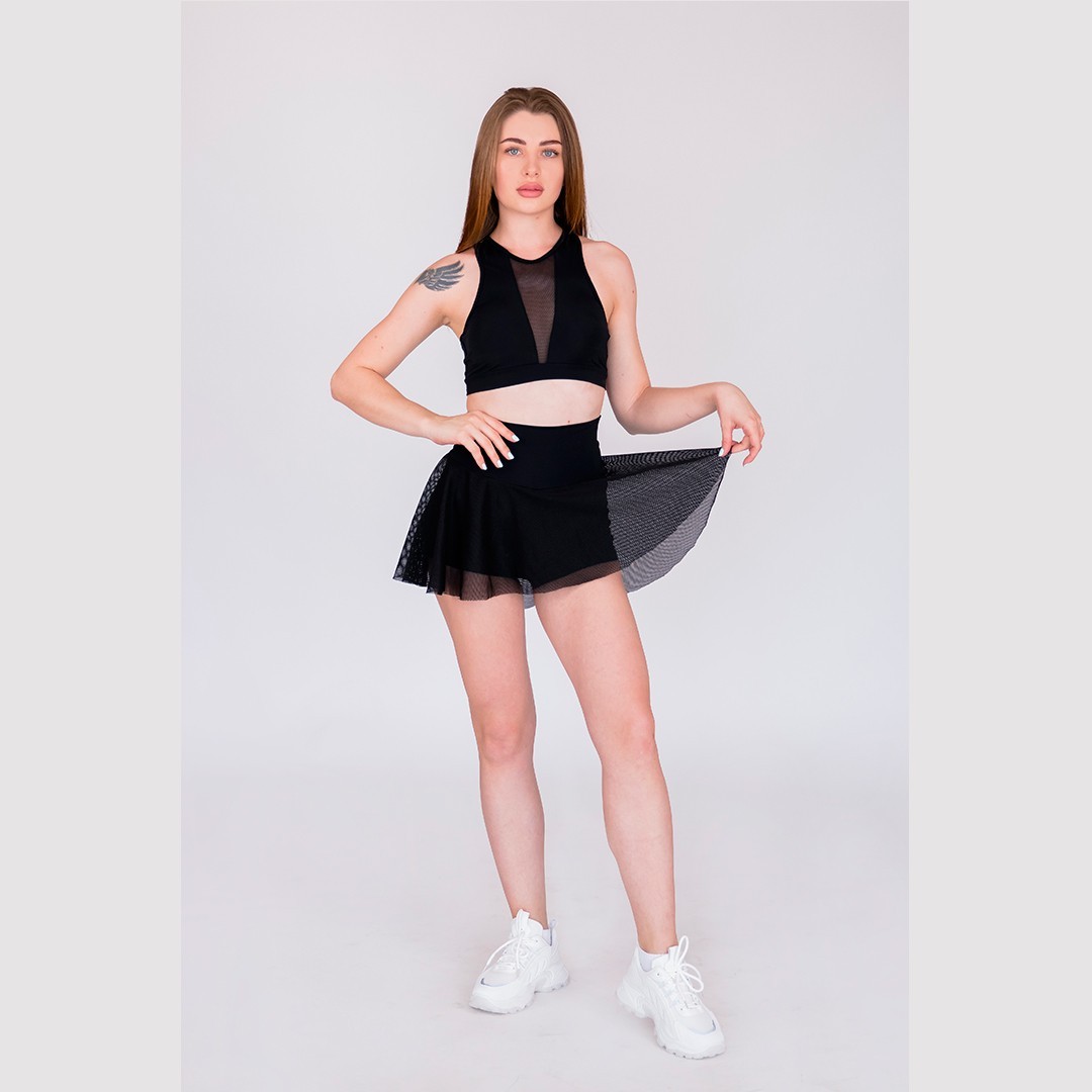 

Комплект FitU спортивный женский Tonus Net Cone black черный, Комплект FitU спортивный женский Tonus Net Cone black черный XS