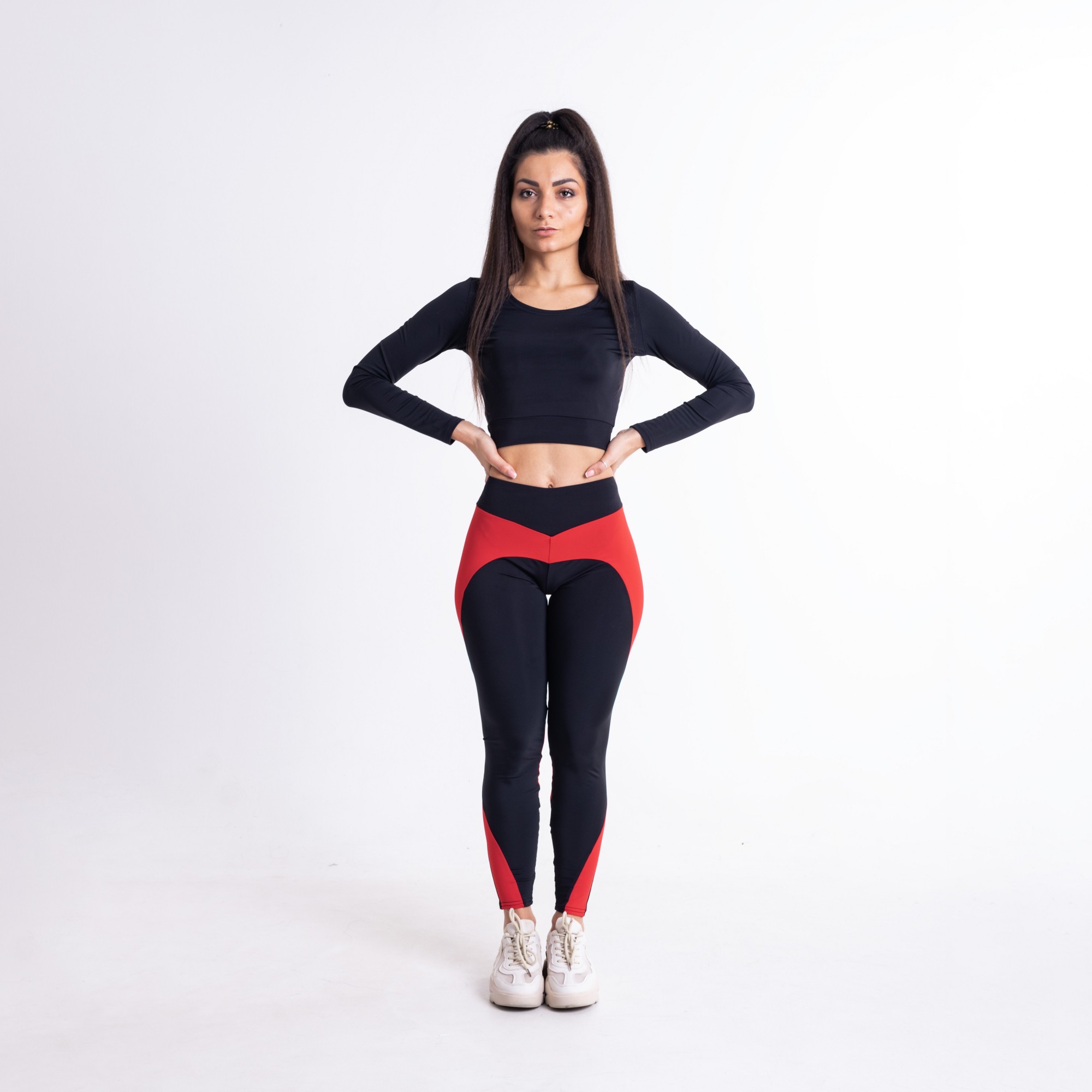

Комплект FitU спортивный женский Hurt Classic Red black красный-черный, Комплект FitU спортивный женский Hurt Classic Red black красный-черный L