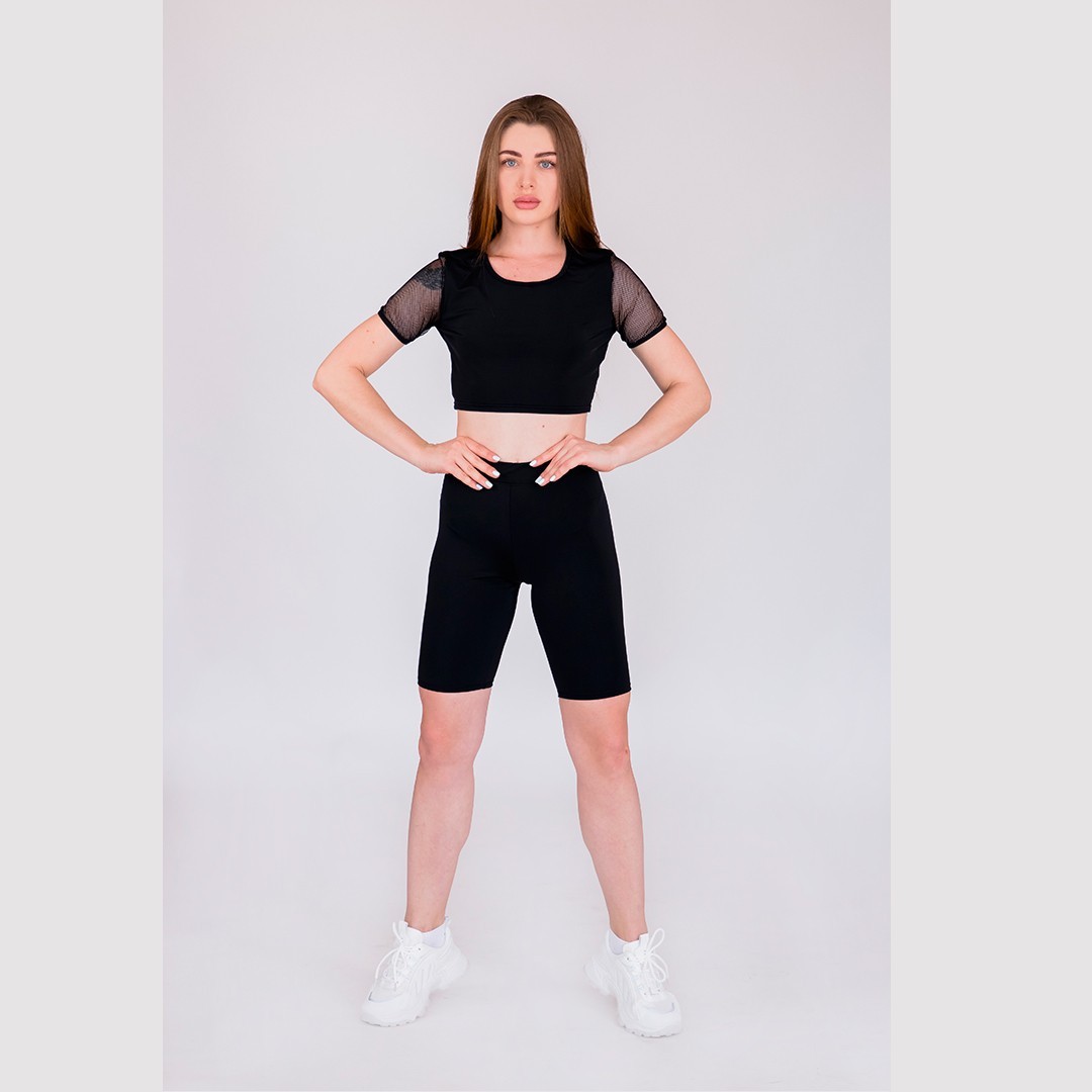 

Комплект FitU спортивный женский Velo Superior Net T-sh black черный, Комплект FitU спортивный женский Velo Superior Net T-sh black черный S