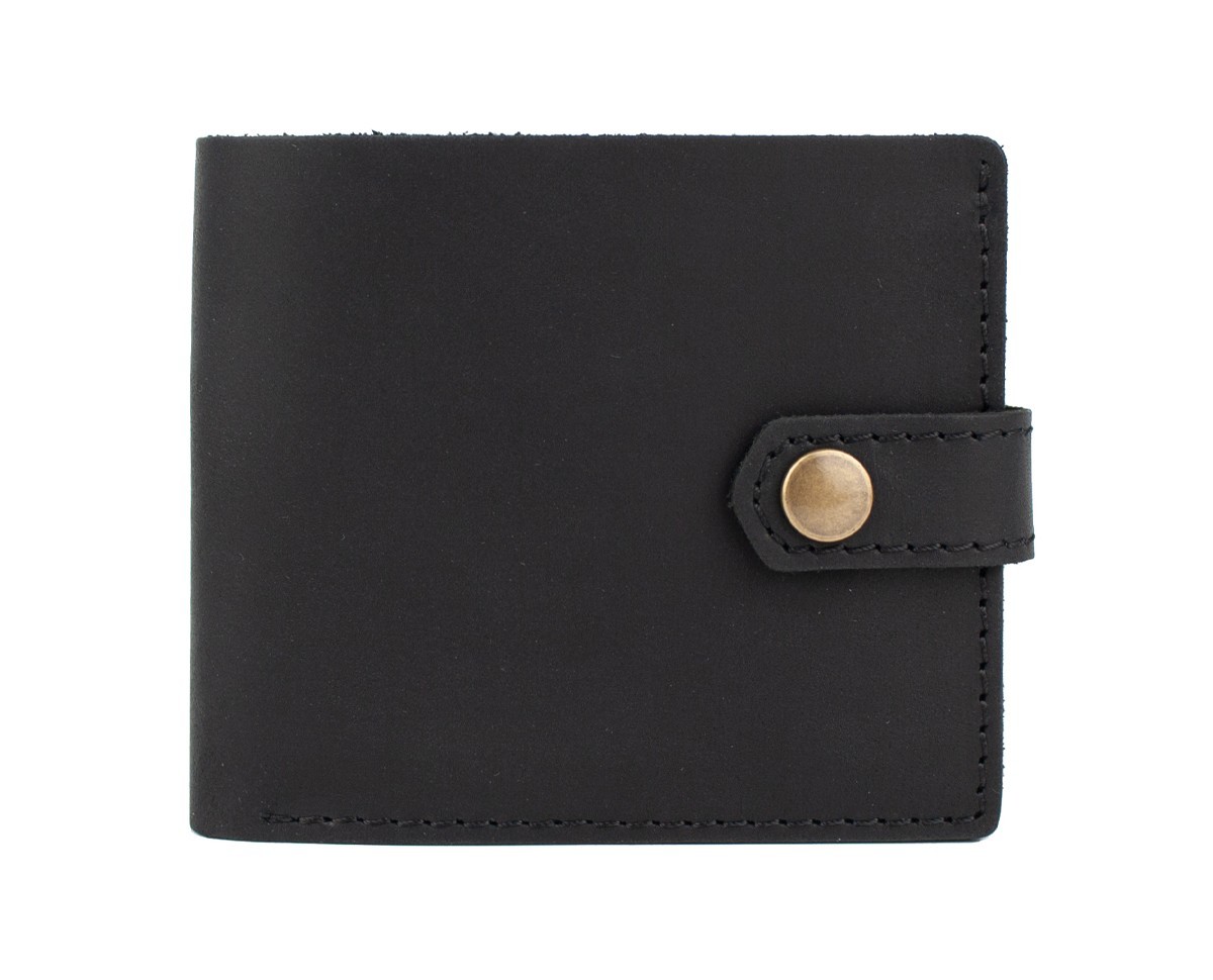 

Кошелек кожаный мужской MILU "Macro" черный (3484)
