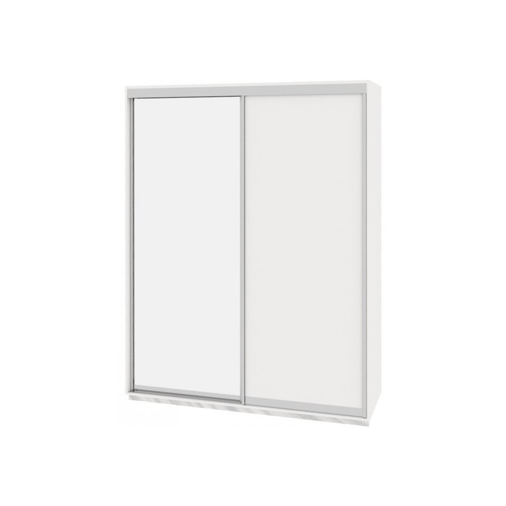 

Шкаф-купе Виват — 2 двери (ДОМ) ДСП + Зеркало-Белый 190x60x240