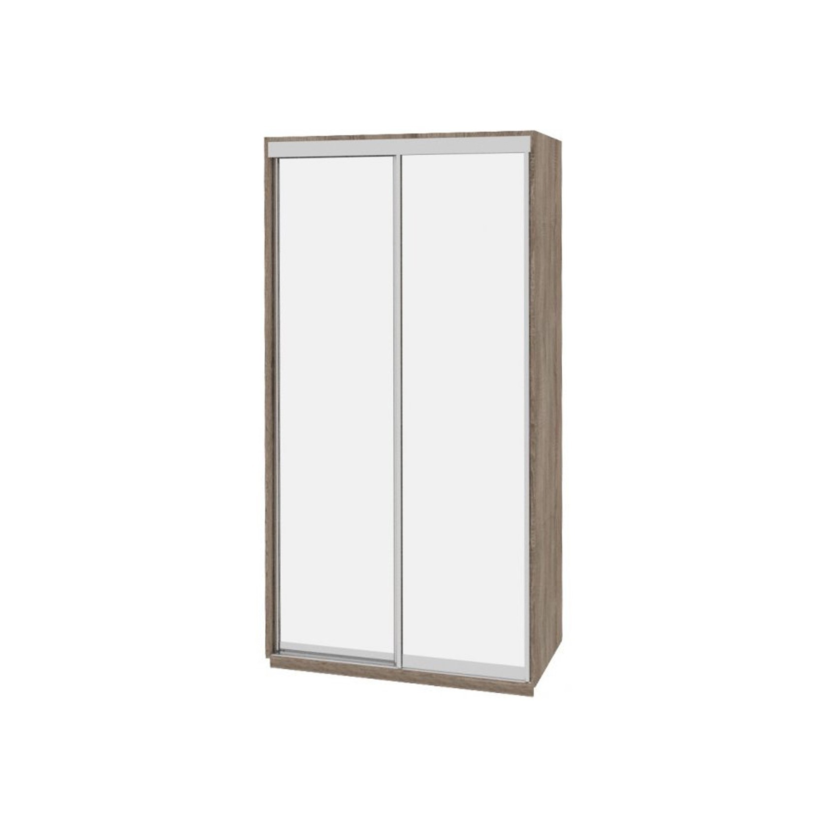 

Шкаф-купе Виват — 2 двери (ДОМ) Зеркало-Дуб сонома трюфель 140x60x240