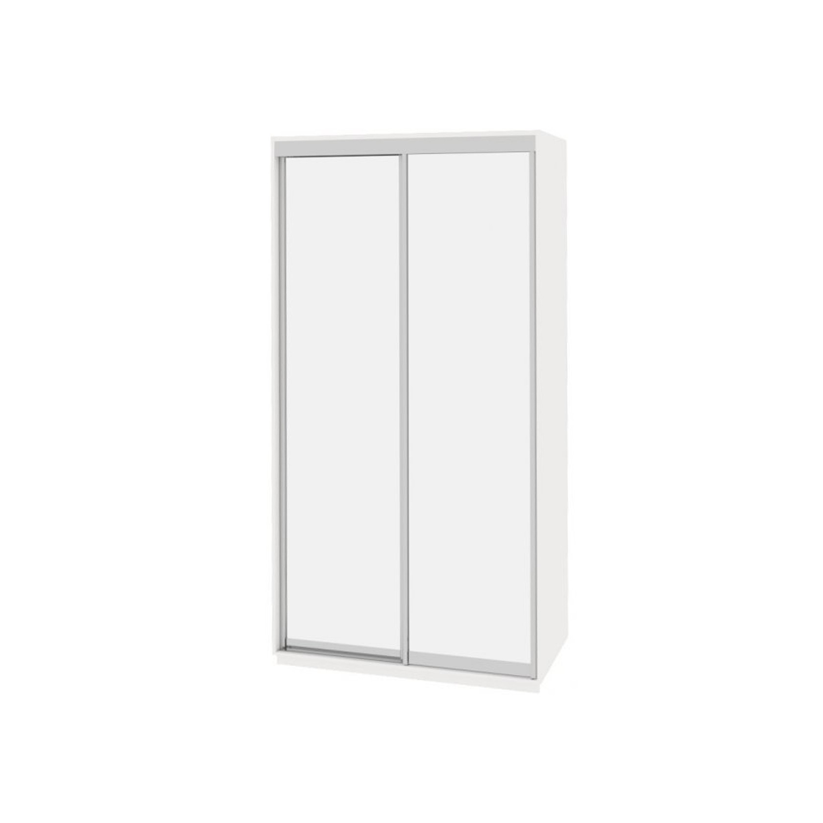 

Шкаф-купе Виват — 2 двери (ДОМ) Зеркало-Белый 130x60x240