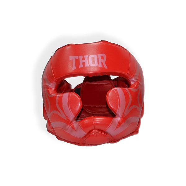 

Боксерский шлем THOR COBRA RED XL кожа