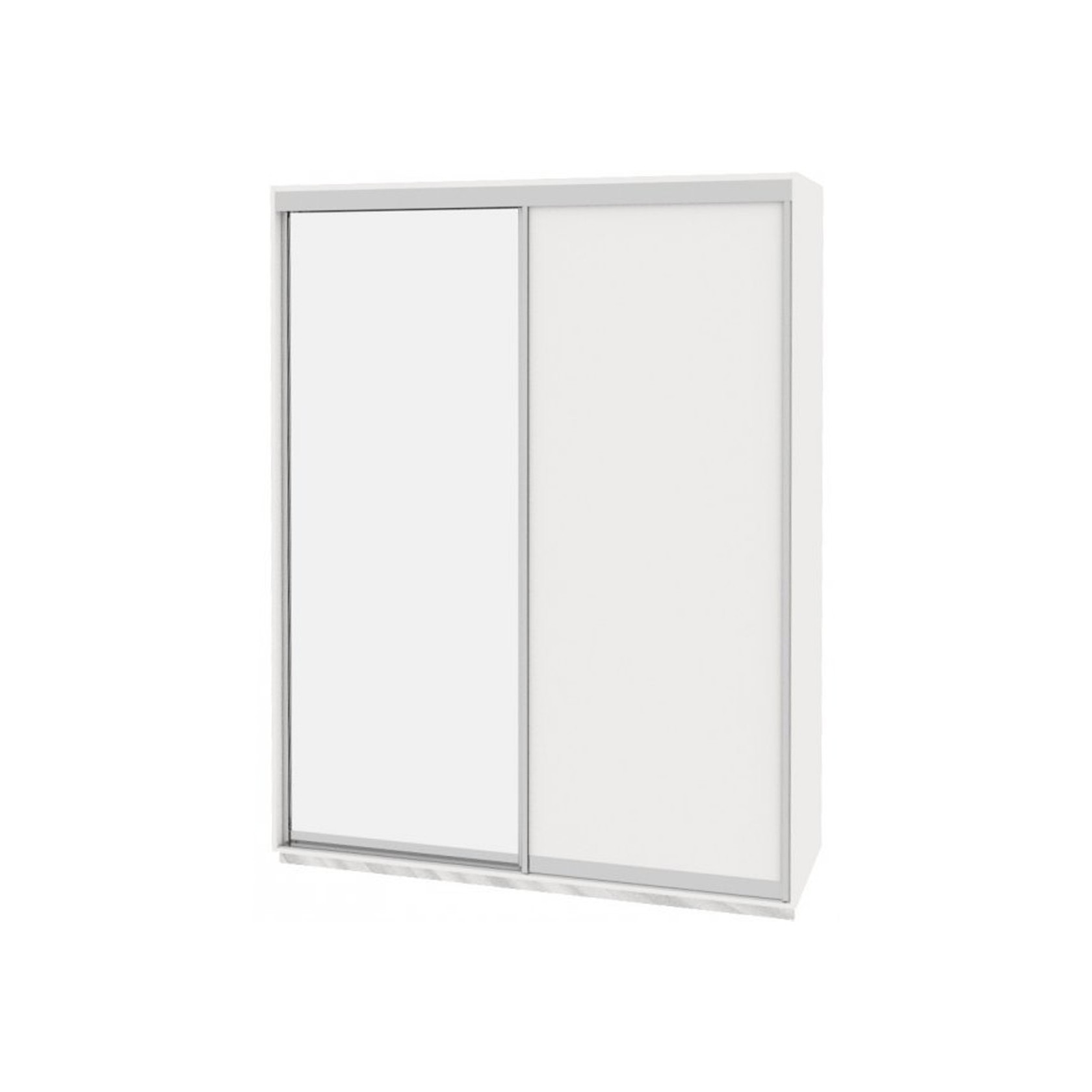 

Шкаф-купе Виват — 2 двери (ДОМ) ДСП + Зеркало-Белый 170x60x240