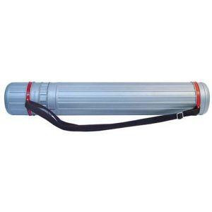 

Тубус чертежный для ватмана серый HT-602 d=8 см h=50-90см