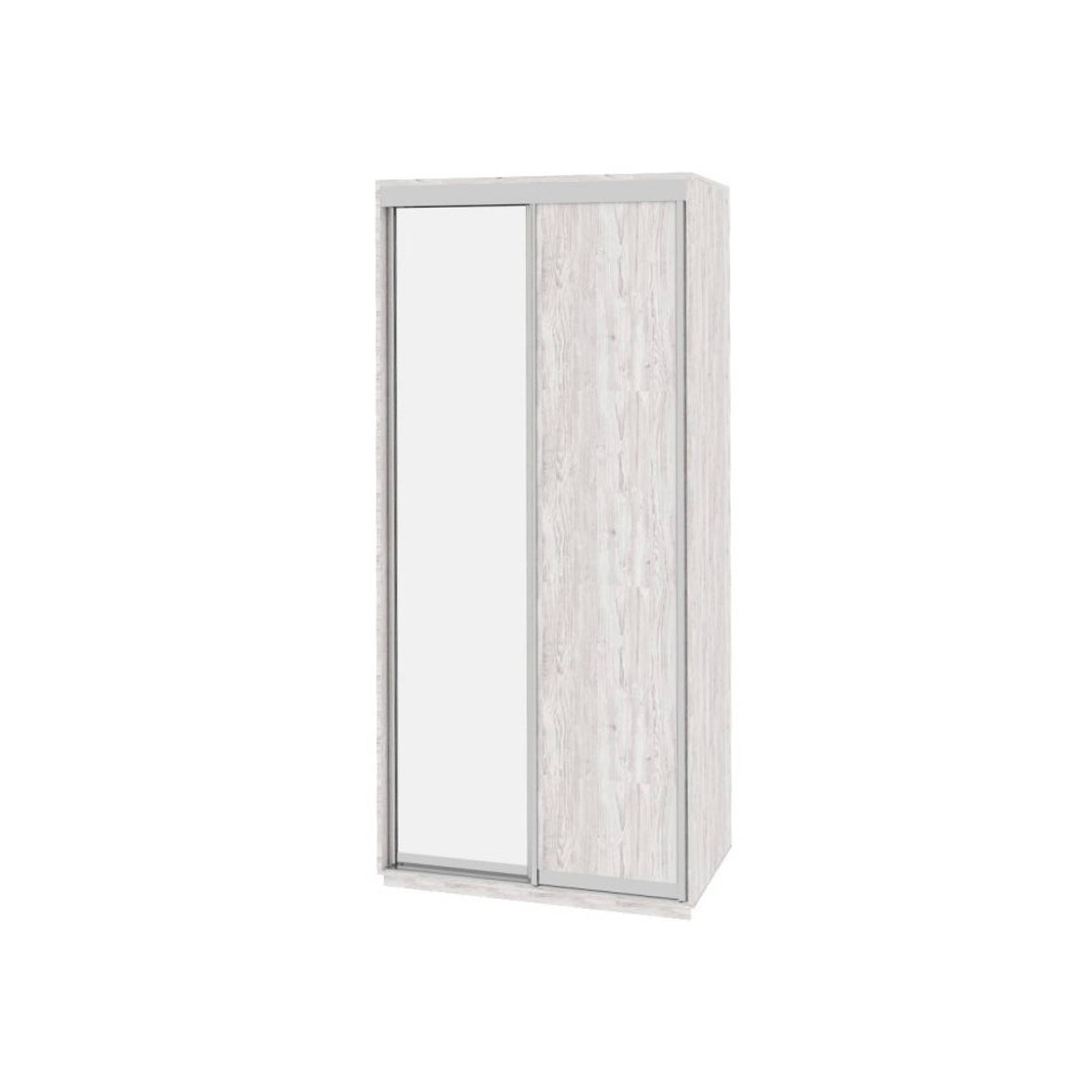 

Шкаф-купе Виват — 2 двери (ДОМ) ДСП + Зеркало-Аляска 100x60x240
