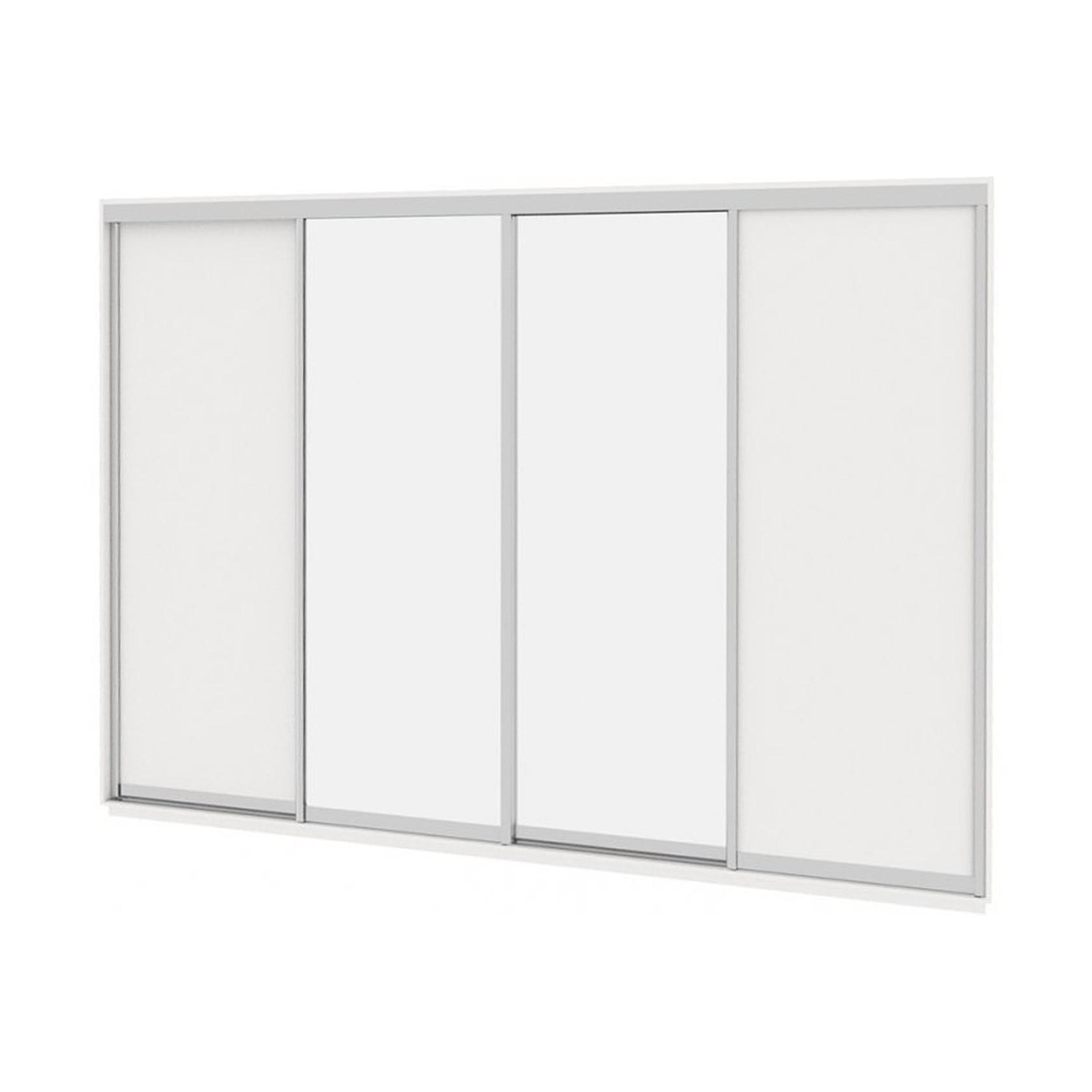 

Шкаф-купе Виват — 4 двери (ДОМ) Зеркало-Белый 350x60x240