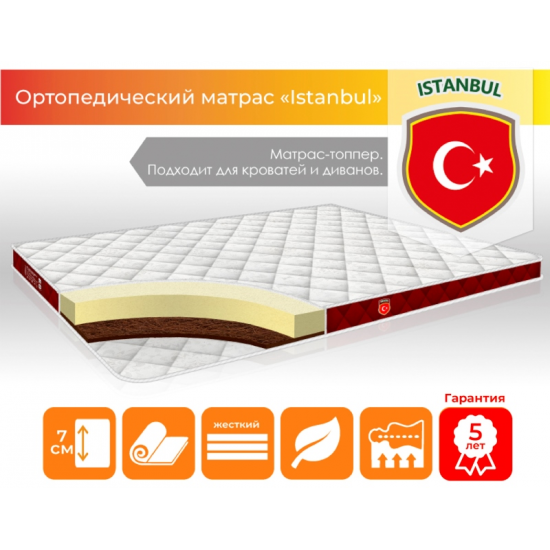 

Тонкий матрас Alex Istanbul 150x200 см