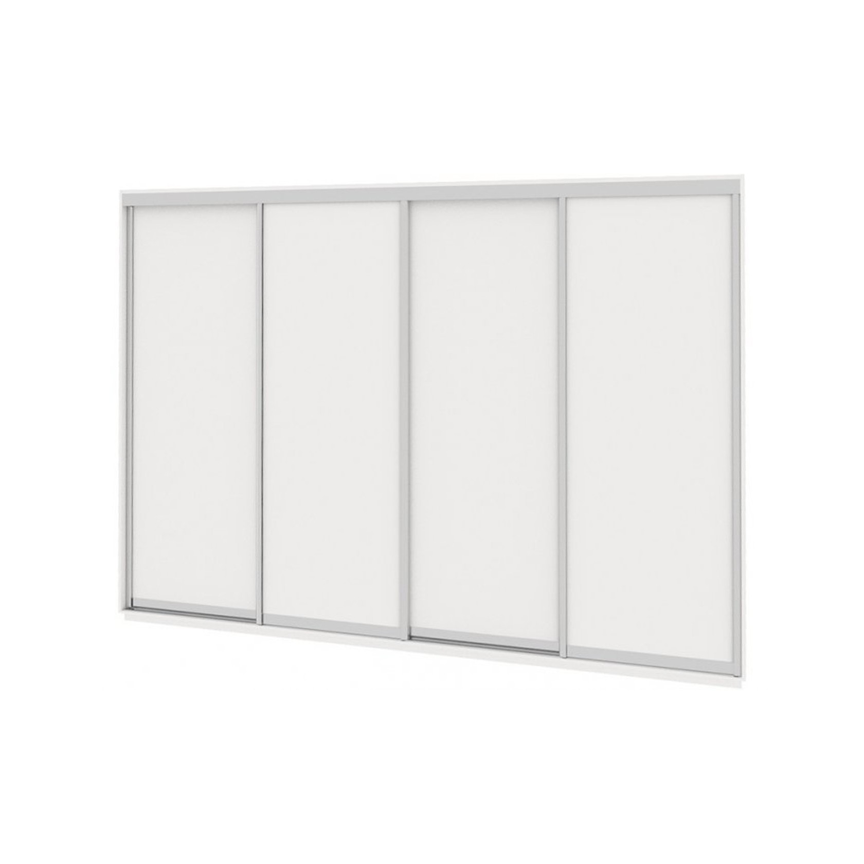 

Шкаф-купе Виват — 4 двери (ДОМ) ДСП + Зеркало-Белый 370x60x240