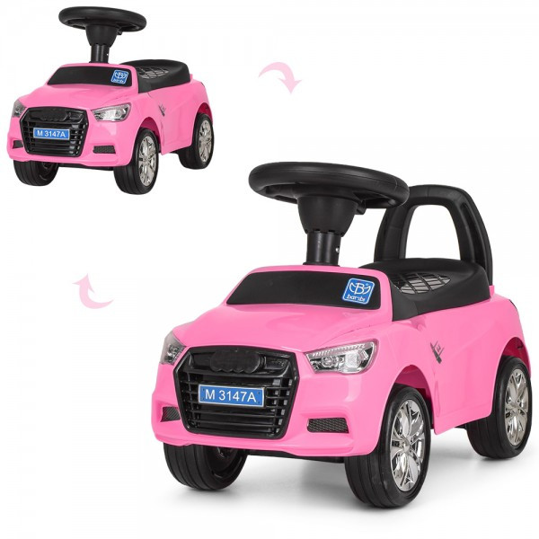 

Машинка-каталка ББ Audi M-3147A-8-MP3-Pink-YV