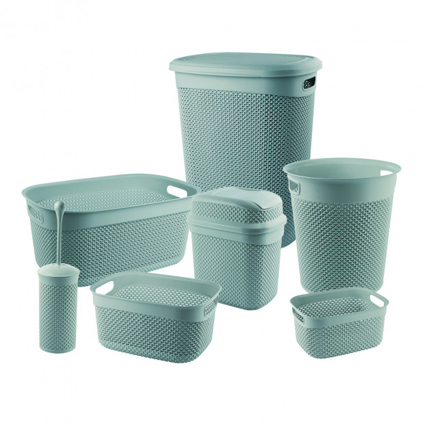 

Набор для ванной комнаты Ucsan plastik Drop Design 7 предметов M-3029-YV