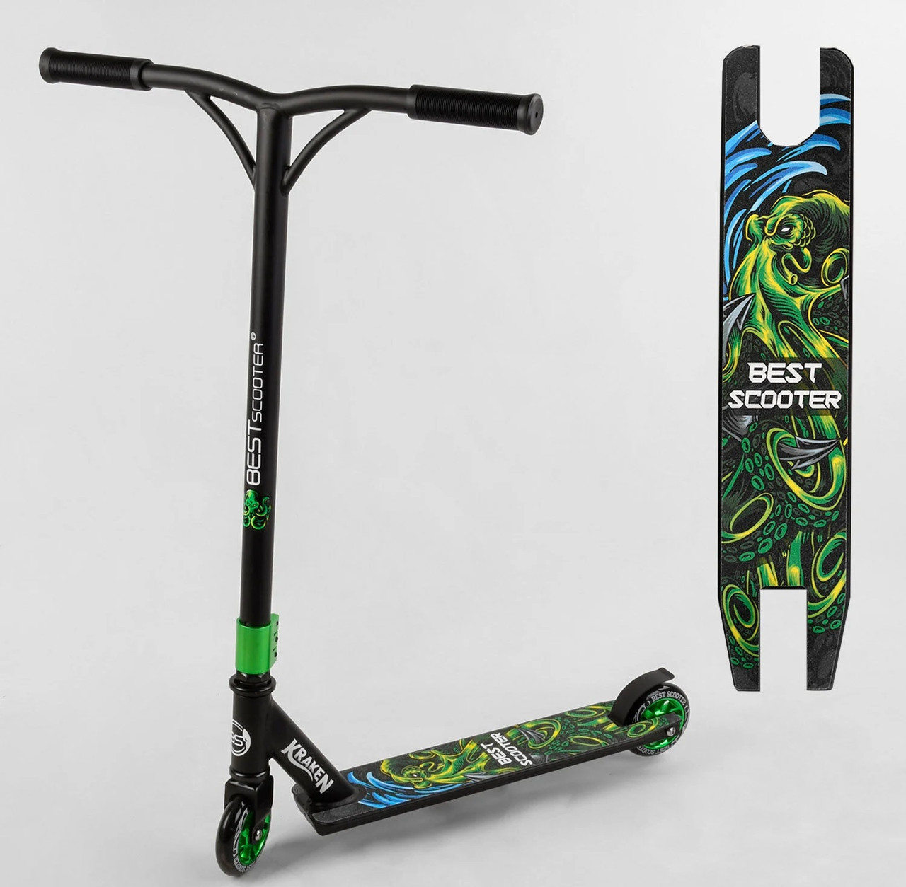 

Самокат трюковый S - 22044 Best Scooter "Kraken" зеленый 05411