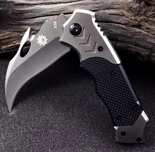 

Складной нож для охоты туризма рыбалки керамбит Browning X76 Черный