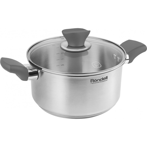 

Кастрюля из нержавеющей стали с крышкой Rondell Elan 2.0 л RDS-1283