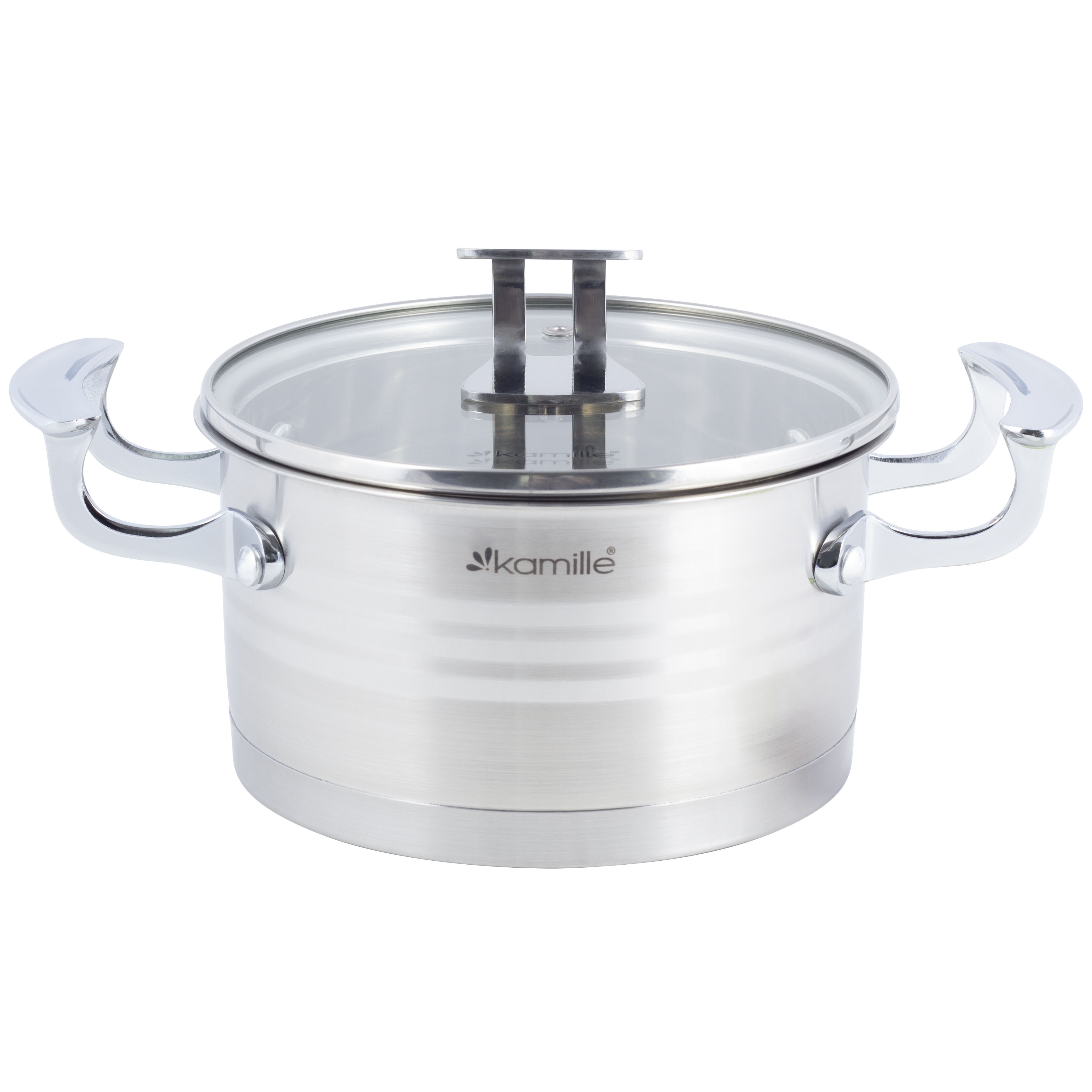 

Кастрюля с крышкой из нержавеющей стали Kamille KM-5854