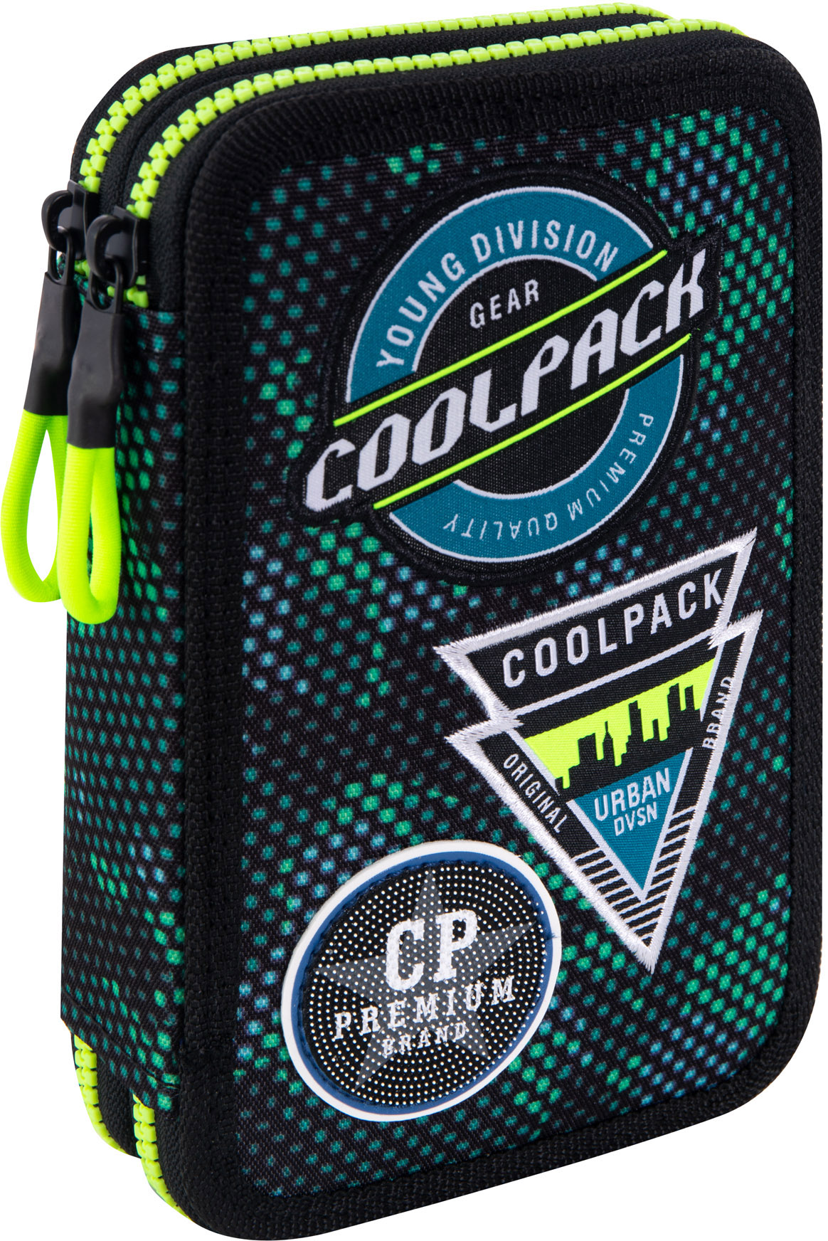 

Пенал с наполнением CoolPack Jumper 2 Badges B Green 2 отделения (B66151)