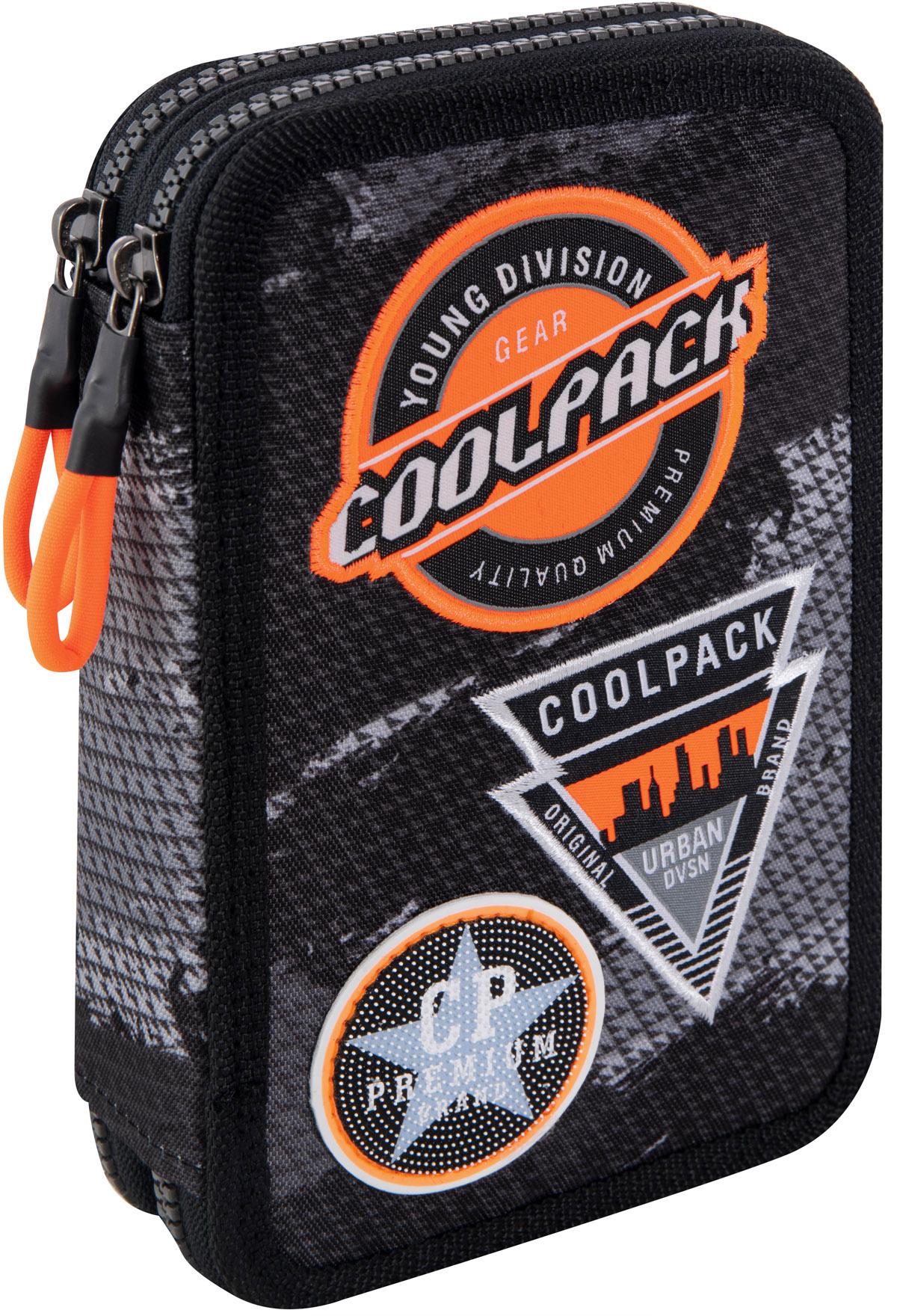 

Пенал с наполнением CoolPack Jumper 2 Badges B Black 2 отделения (B66152)