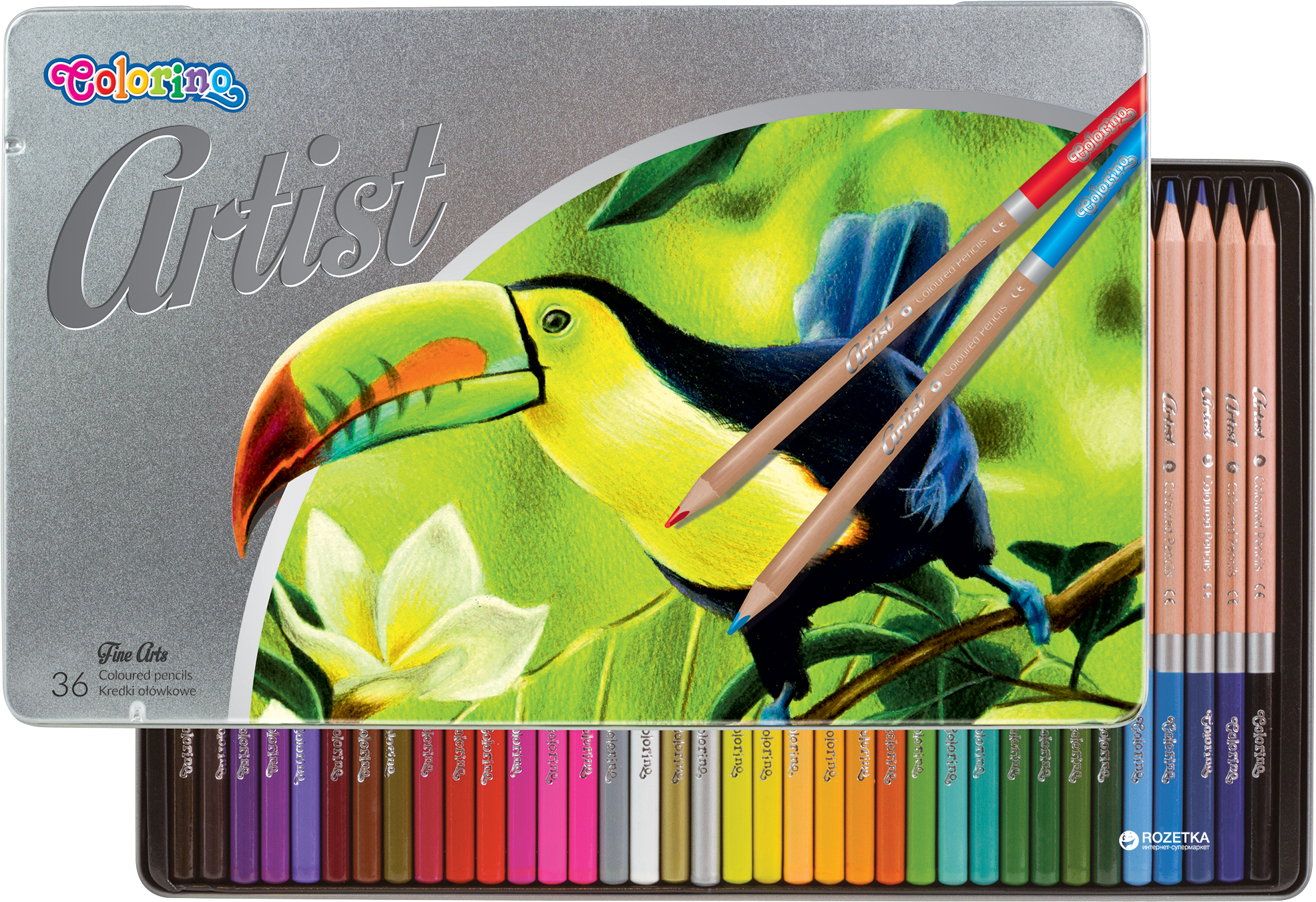 

Карандаши цветные Artist Colorino 36 шт 36 цветов (83270PTR) (5907690883263)