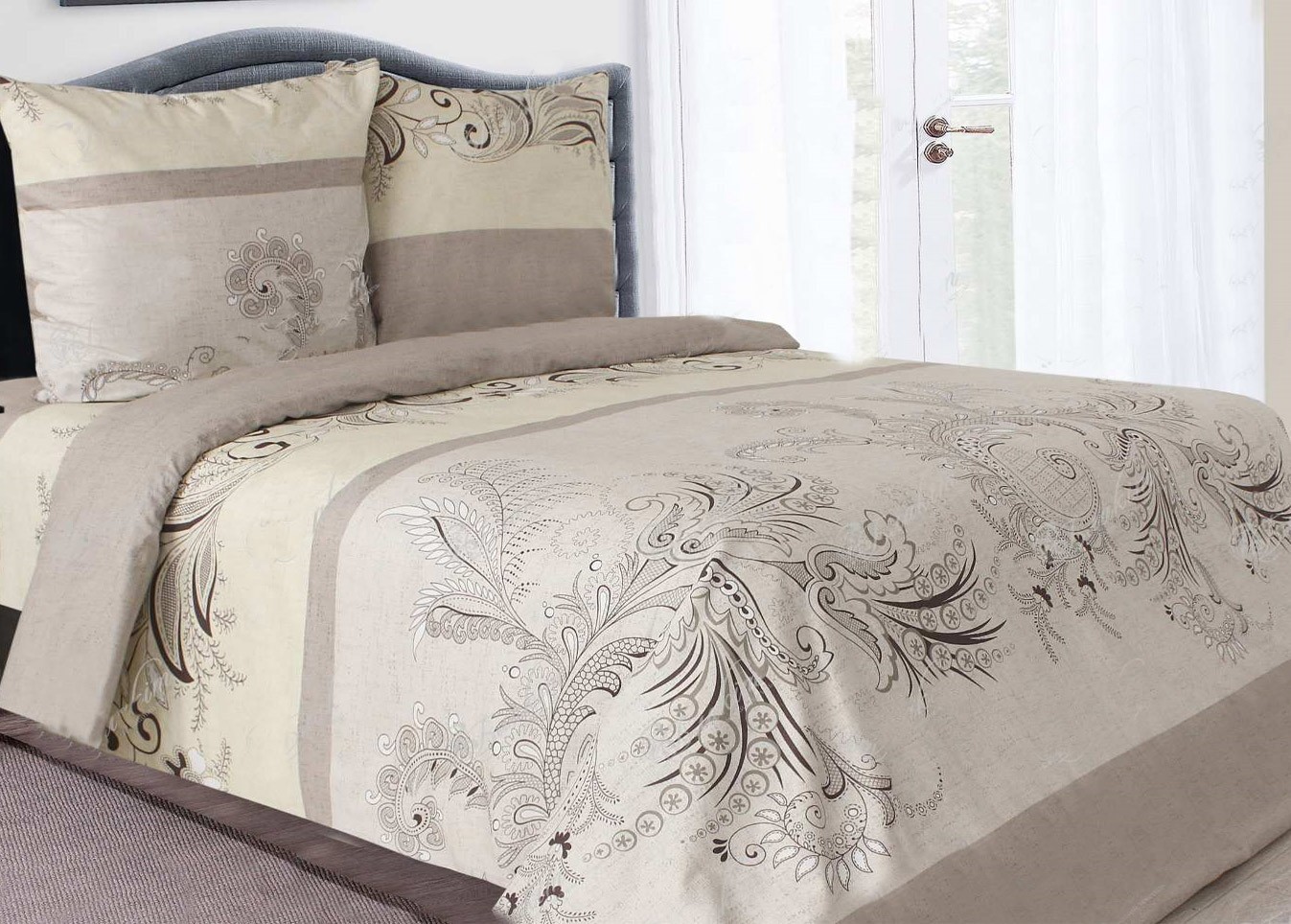 

Комплект белорусского постельного белья LaLuna PB-101 220х200 см Бежево-коричневый (PB-101-L20020070)
