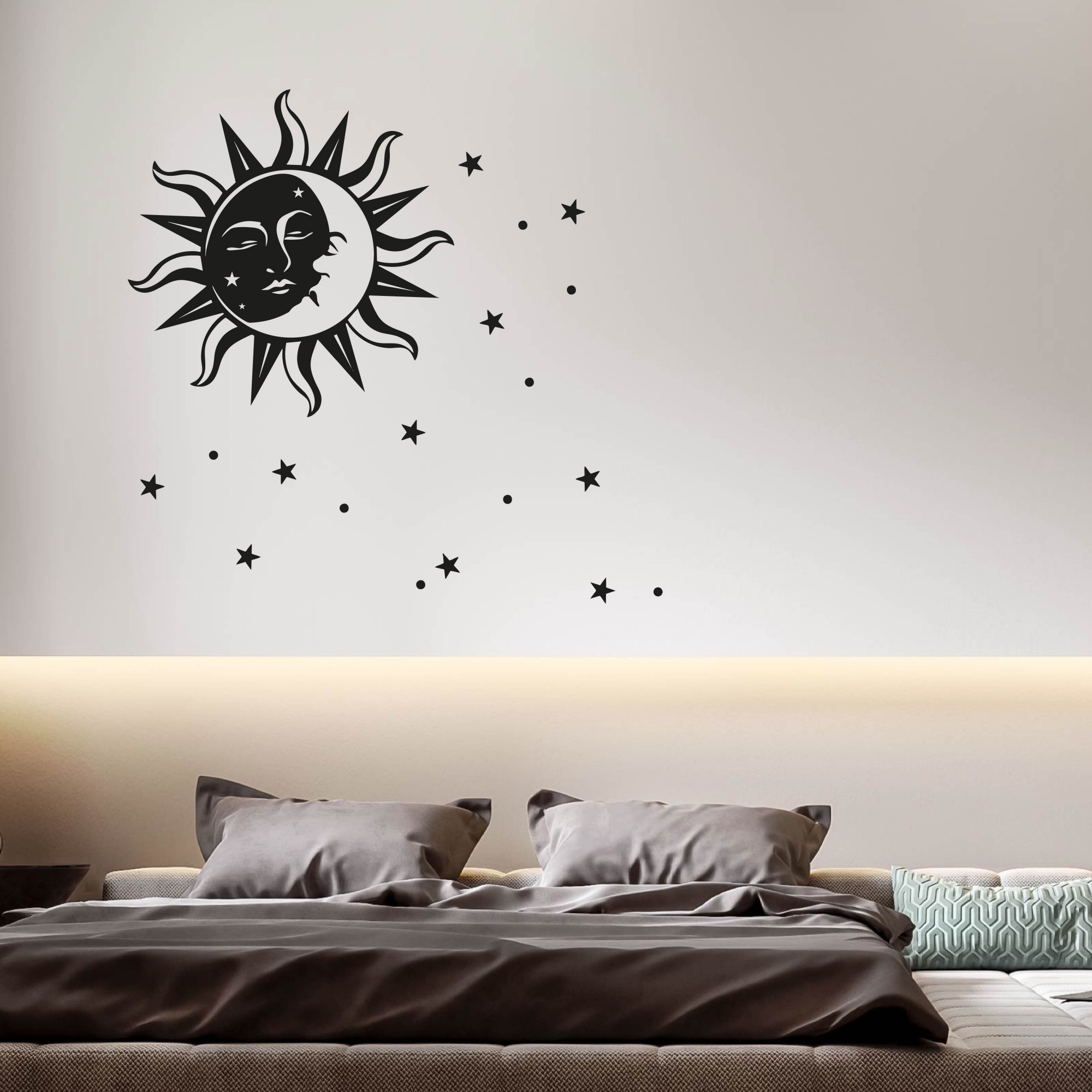 

Интерьерная наклейка FNBK Солнце и луна Черный 97х88 см (043STBK97х88)