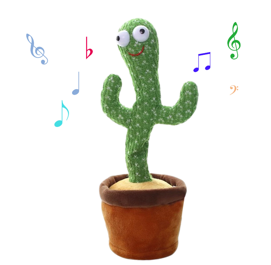

Танцующий кактус, музыкальная игрушка, Dancing Cactus TikTok 34 см 60 мелодий