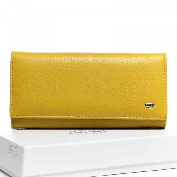 

Кошелек из натуральной кожи Classic DR. BOND W1-V-2 yellow