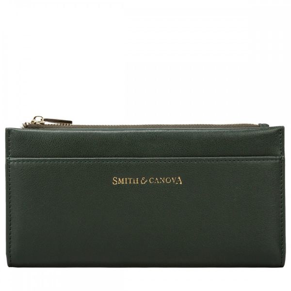 

Кошелек из натуральной кожи Smith & Canova 26811 Althorp (Dk Green)