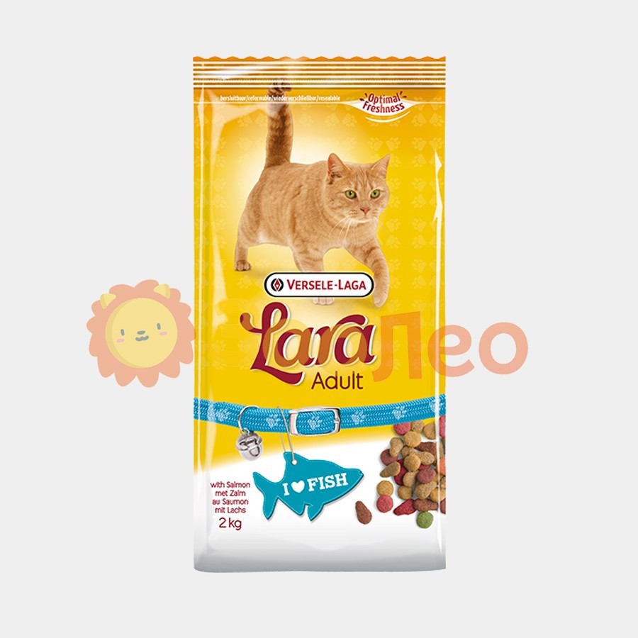 

Сухой корм Lara Adult with Salmon для котов с лососем 2 кг