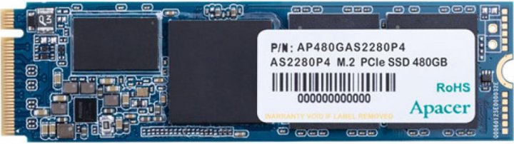 

Накопитель SSD 480GB Apacer AS2280P4 M.2 2280 PCIe 3.0 x4 3D TLC (AP480GAS2280P4-1)