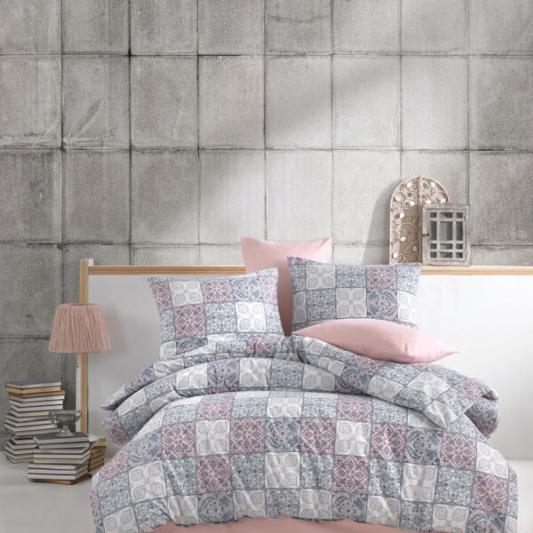 

Комплект постельного белья Zugo Home ранфорс Ceramica powder семейный