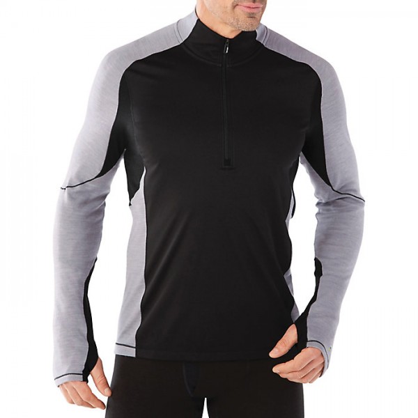 

Термофутболка Smartwool PHD Light Wind 1/2 Zip  Черный-Серый, Термофутболка Smartwool PHD Light Wind 1/2 Zip M Черный-Серый