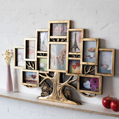 

Фоторамка Multiframe на 12 фото 83*58 см бронзовая 11-37