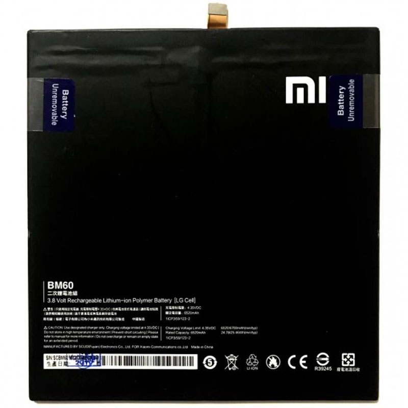 

Аккумуляторная батарея Xiaomi BM60/61/62 (Pad 1/2/3) ORIGINAL PRC