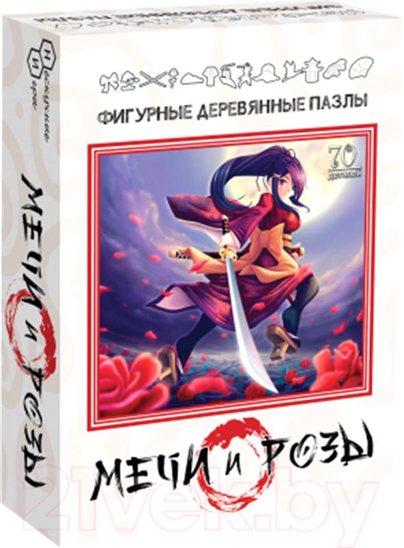 

Пазл деревянный фигурный Нескучные игры Мечи и Розы (8225)