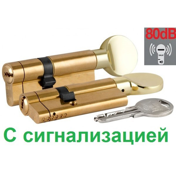

Цилиндр Kale 164 ASM 80мм. латунь с поворотником