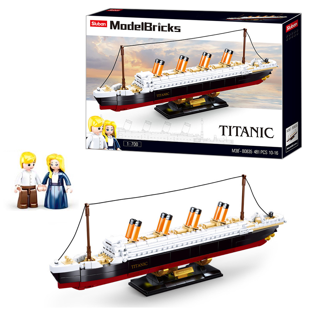 

Конструктор SLUBAN M38-B0835 Model Bricks Титанік 481 деталь