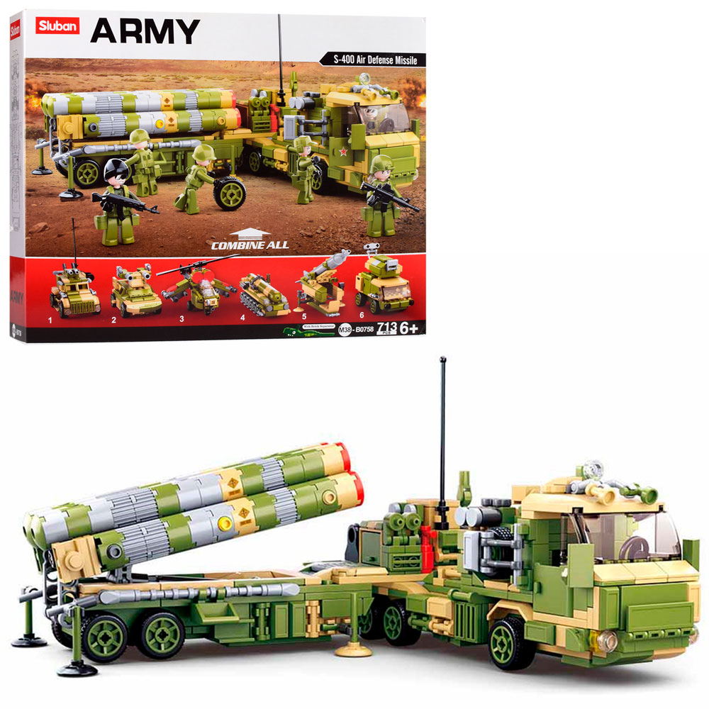 

Конструктор SLUBAN M38-B0758 Army військова техніка 713 деталей