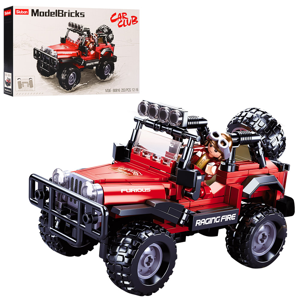 

Конструктор SLUBAN M38-B0816 Model Bricks Джип позашляховик, 252 детали
