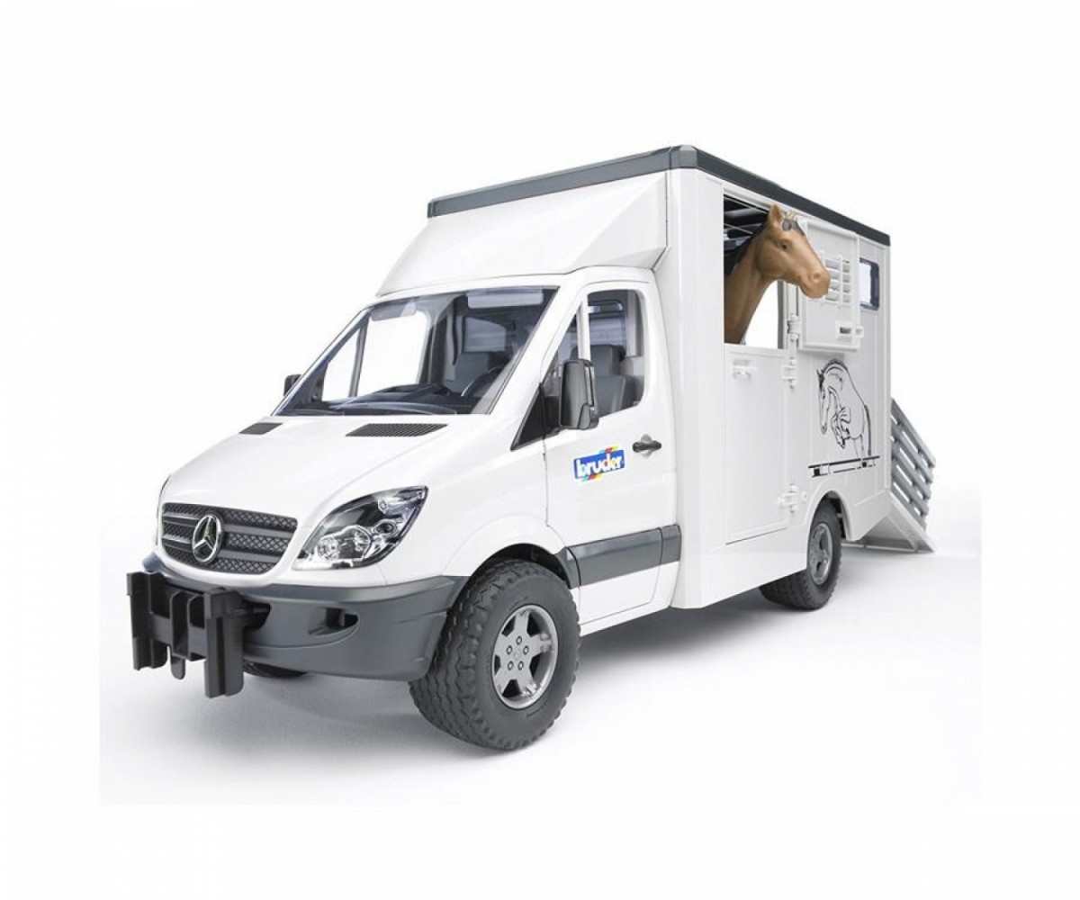 

Игровой набор Bruder MB Sprinter для перевозки лошадей (02533)