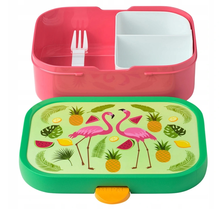 

Ланч-бокс Mepal Tropical Flamingo, детский контейнер для еды 17.8 х 13.2х 6.1 см , 0.75 л