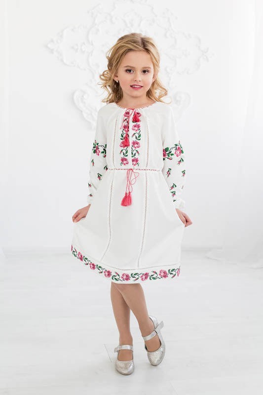 

Платье-вышиванка Скиба СК4162 104 см Молочное