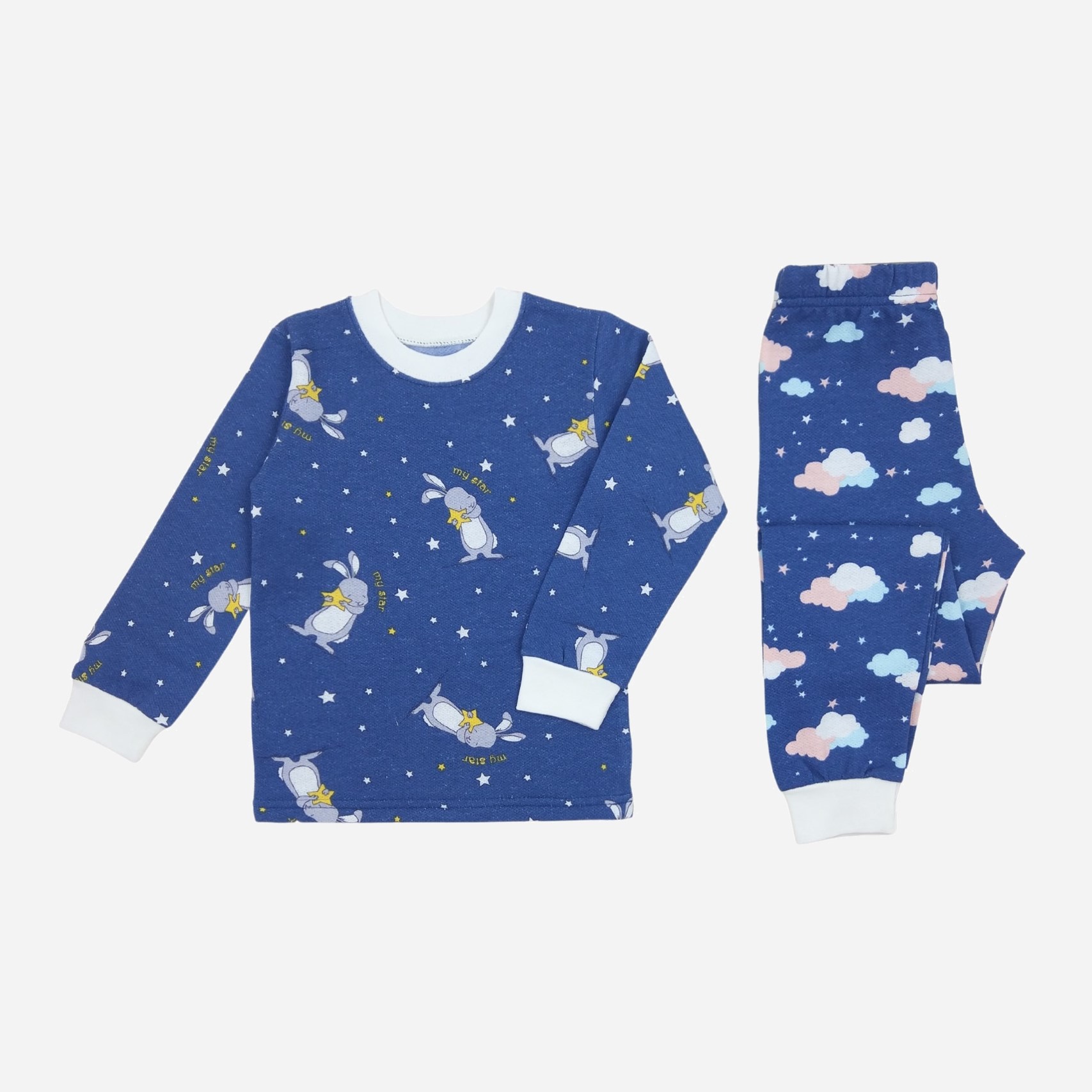 

Пижама (футболка с длинным рукавом + штаны) Кена 207143-Н-07 92 см (56) Синяя