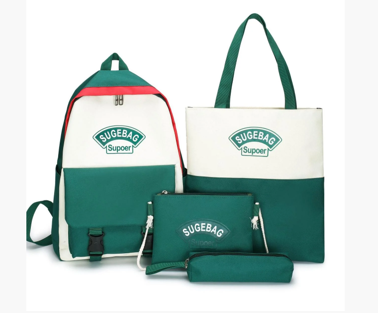 

Комплект Рюкзак женский + сумки + пенал Sugebag Зеленый (202G)