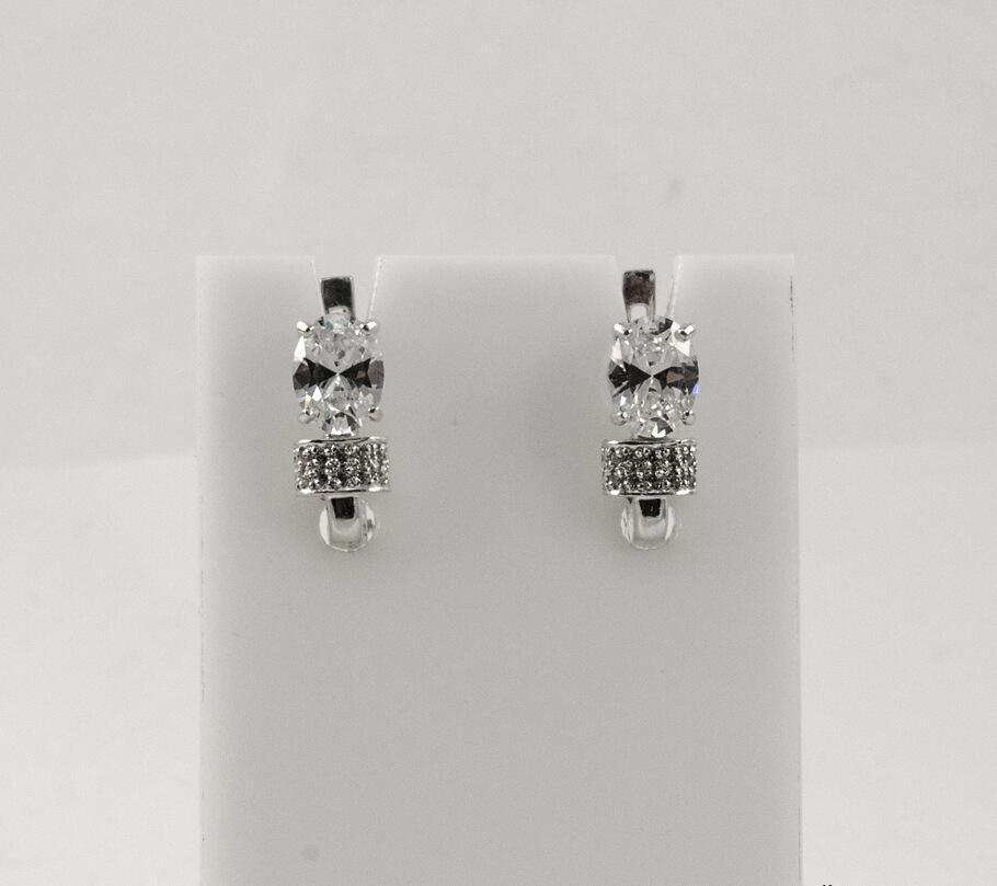 

Серьги в наличии с белыми камнями Maxi Silver 7943/1