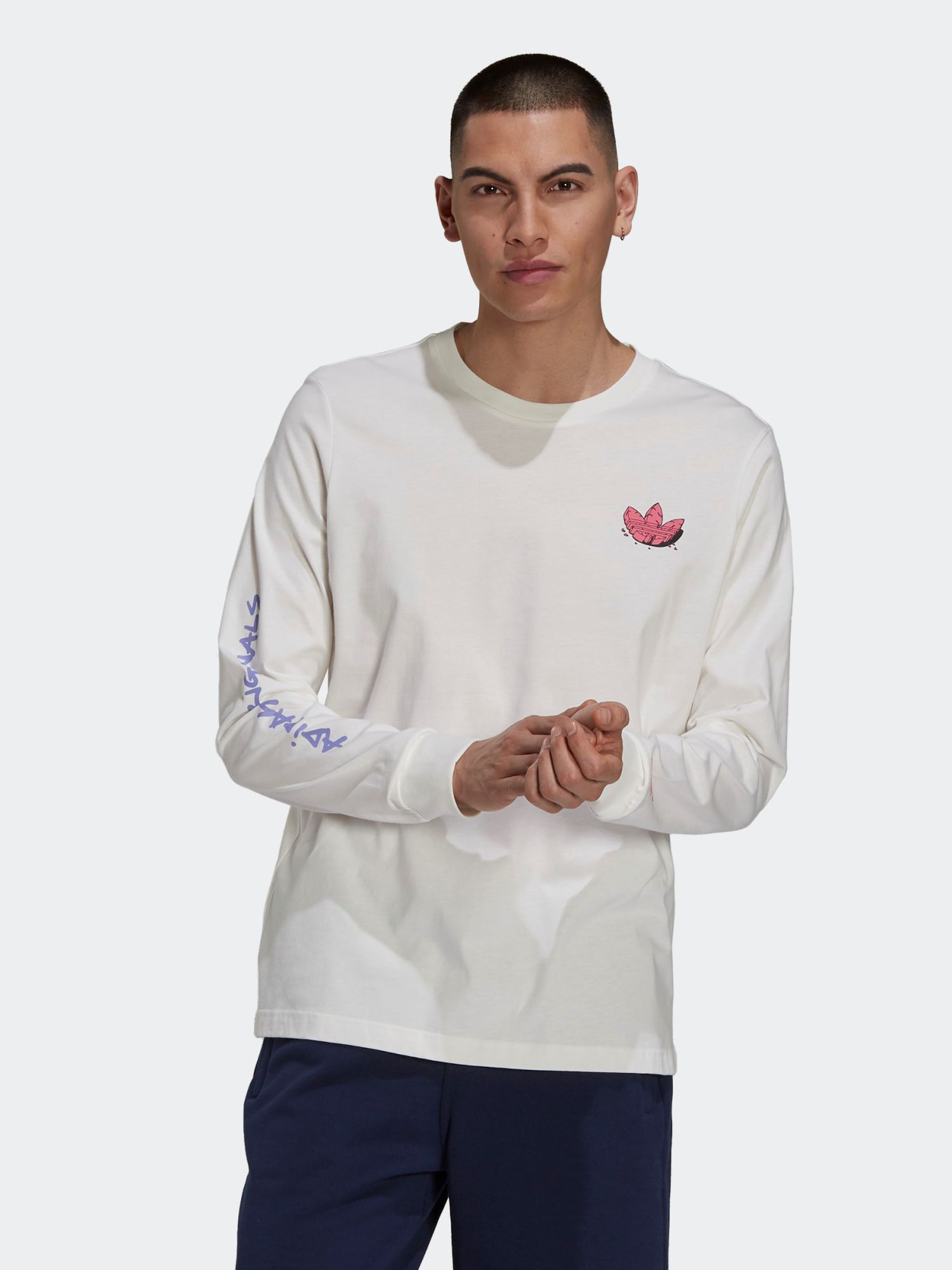 

Лонгслив Adidas 5 As Ls H13449  Core White, Лонгслив Adidas 5 As Ls H13449 M Core White