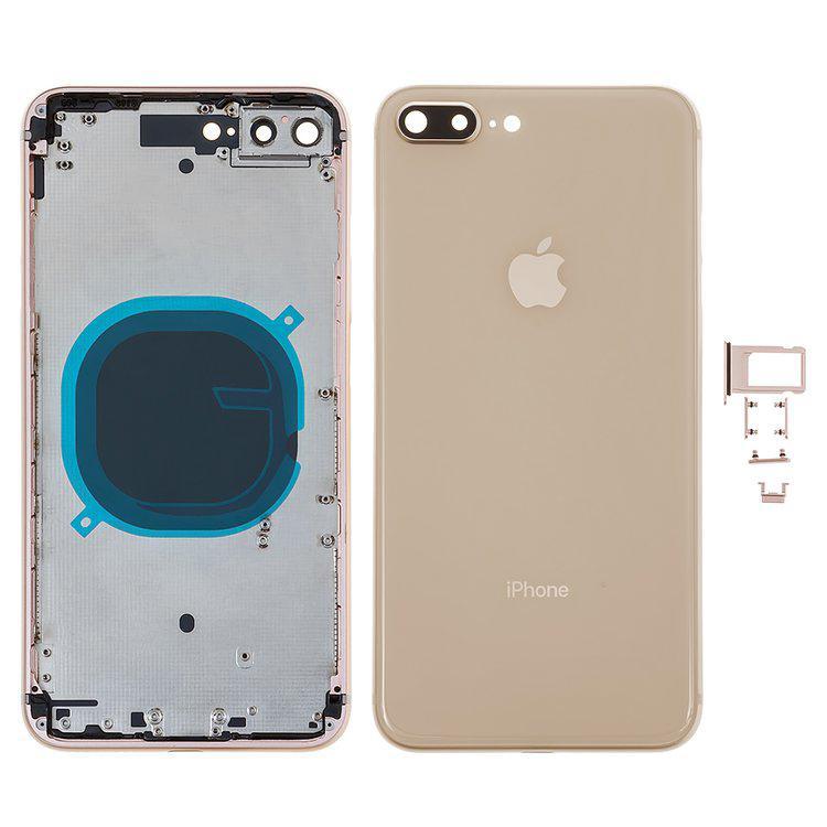 

Корпус для iPhone 8 Plus, золотистий, з тримачем SIM-карти, з боковими кнопками