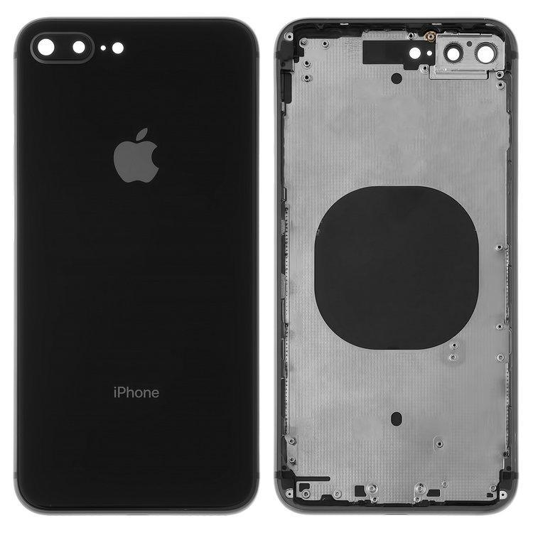 

Корпус для iPhone 8 Plus, чорний, з тримачем SIM-карти, з боковими кнопками