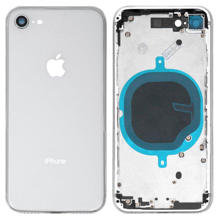

Корпус для iPhone 8, білий, з тримачем SIM-карти, з боковими кнопками